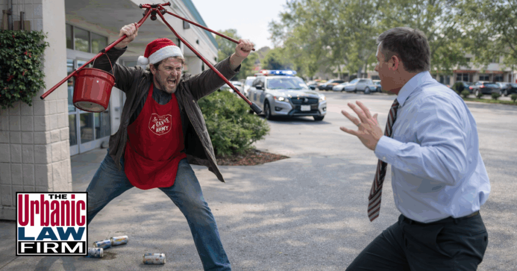 Bell Ringer Gone Berserk! Salvation Army Showdown at Publix