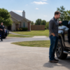 Calm driver beside parked vehicle during an actual physical control Oklahoma investigation, illustrating APC criminal defense by The Urbanic Law Firm.