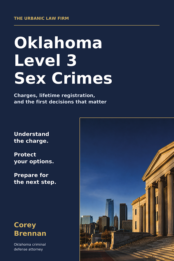 Oklahoma Level 3 Sex Crimes book by Oklahoma criminal defense attorney Corey Brennan