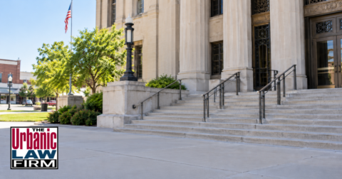 Daytime exterior of an Oklahoma courthouse representing an Oklahoma crime against nature criminal defense case handled by The Urbanic Law Firm.